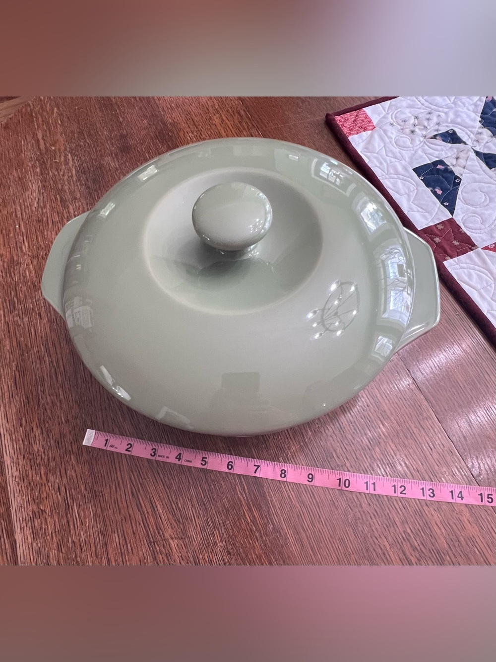 Longaberger 4 Qt Sage Covered Casserole 🍂 - Picture 4 of 8